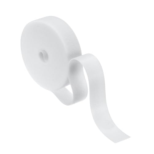HARFINGTON Garden Plant Tape 16.4ft 25/32" Reusable Garden Plant Ties Strap Nylon Plant Twist Tie for Plant Gardening Home Office, White - color: White, size: 16.4ft x 25/32"