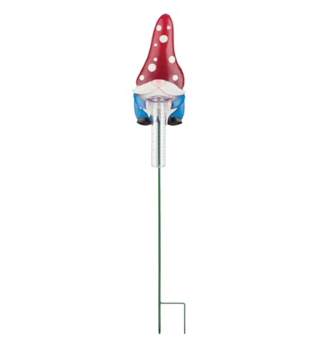 Regal Art & Gift Gnome Rain Gauge Mushroom, Home and Outdoor Décor