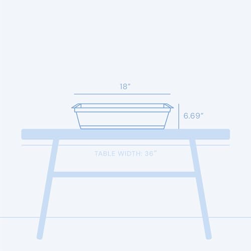 Bloem Dura Cotta 18" Plastic Window Box Planter with Saucer, Basil, 3-Pack - color: Basil, size: 18" (Pack of 3)