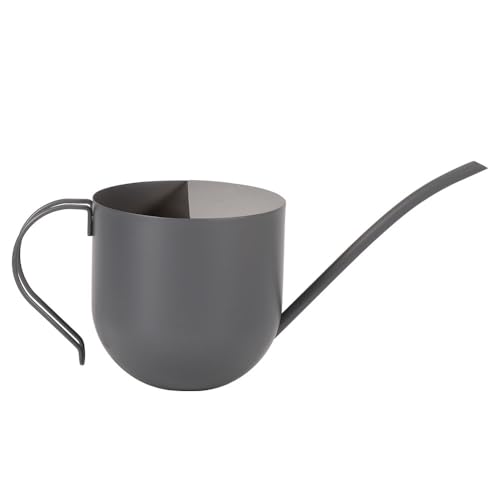 Gray Watering Can 30oz Stainless Steel for Indoor Plants - color: Gray 30oz