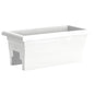 Root & Vessel Countryside Railing Planter Box, 24 Inch, White - color: White, size: 24 Inch