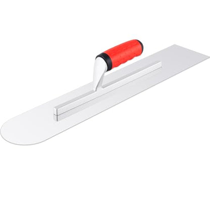 MorningRo Large 20''x4'' Stainless Steel Pool Trowel Round End-Square Back