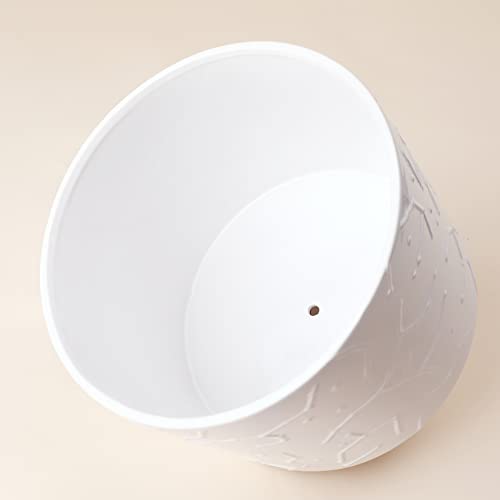 LA JOLIE MUSE Ceramic Pot for Plants, 10 Inch Indoor Planter with Stand - size: 10 Inch