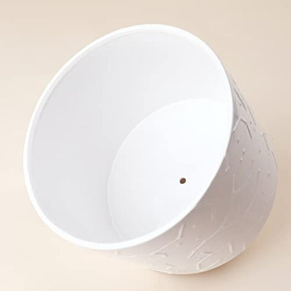 LA JOLIE MUSE Ceramic Pot for Plants, 10 Inch Indoor Planter with Stand - size: 10 Inch