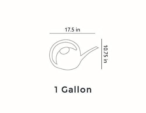 The HC Companies Gal Gr Poly Watering Can - size: 1 Gallon