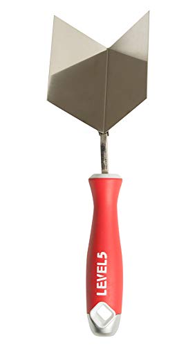 Outside Corner Knife, 4"x3.5" - LEVEL5 | Pro-Grade | Metal Hammer End | Drywall Gyprock Plasterboard Sheetrock | 5-320 - size: 4x3.5" Outside