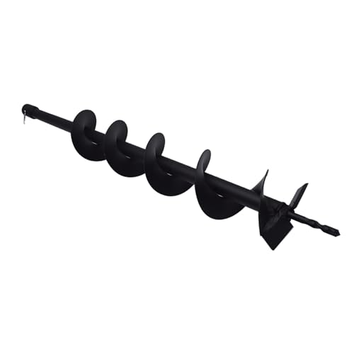 4-in Earth Auger Drill Bit, Garden Plant Flower Auger Rapid Planter Compatible Gas Powered Post Fence Hole Digger with 3/4 Shaft - size: 4 Earth Auger Drill Bit