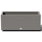 Veradek Block Series Long Box Planter - Rectangular Outdoor Planter - color: Gray, size: Large