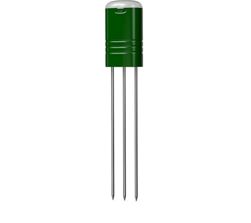 EDGEVEIL 4-in-1 Soil Moisture Meter for Plants,Soil Temperature/Moisture/Sunlight Time, Large Screen, Garden Soil Tester for Lawn, Farm, Houseplants，Wireless Indoor/Outdoor Plant Water Meter (Green) - color: Green