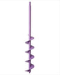 Power Planter Extended Length Garden Auger Drill Bit, 3" x 24" with 1/2" Non-Slip Hex Drive, Auger for Planting Bulbs and Potted Plants, Garden Digging Tool for Dirt, Clay, Soil and Sand (Purple) - size: 1/2 inch - Purple
