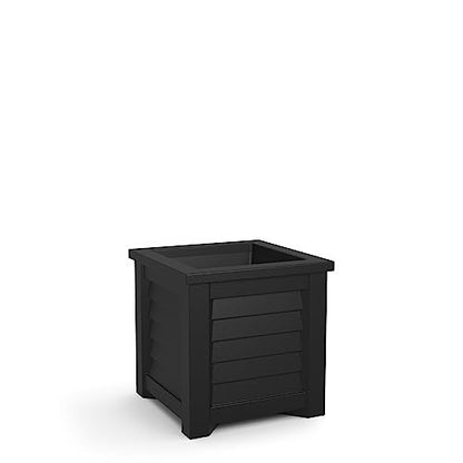 Mayne 5866-B Lakeland Square Patio Planter, 16x16, Black - color: Black, size: 16 in