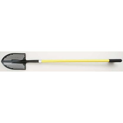 Mud/Sifting Round Point Shovel, 48 in. - size: 48" Professional Grade Fiberglass handle with Cushion Grip