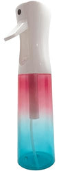 DONNA Continuous Mist Spray Bottle 10oz, Ultra Fine Gradient Water Atomizer for Hair Styling, Plants, Skincare, Cleaning, Refillable Empty Misting Tool for Salons (PINK/BLUE) - color: PINK/BLUE