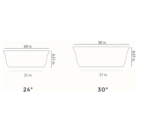 The HC Companies Eclipse Window Planter Box, 30 Inch, Clay, 2-Pack - color: Clay, size: 30" (Pack of 2)