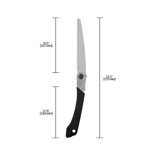 Zenport SF280 Tri-Edge Blade Folding Saw with Steel Handle, 10.5-Inch - size: 10.5-Inch