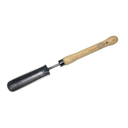 Dewit Rock-N-Root Trowel – Mid-Size Handle Heavy-Duty Garden Hand Tool with Hardened Boron Steel Blade & Ash Hardwood Handle