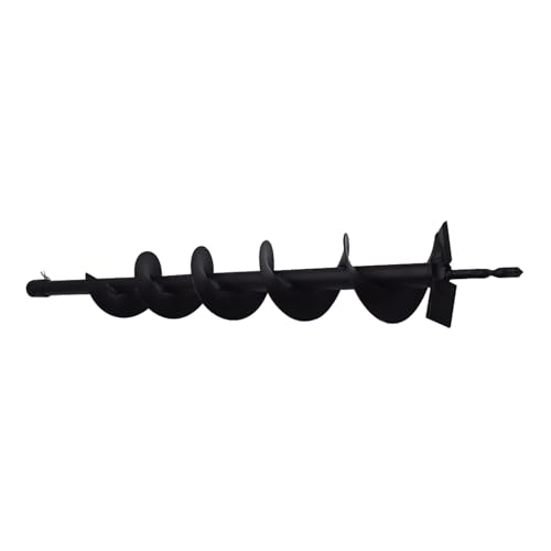 4-in Earth Auger Drill Bit, Garden Plant Flower Auger Rapid Planter Compatible Gas Powered Post Fence Hole Digger with 3/4 Shaft - size: 4 Earth Auger Drill Bit