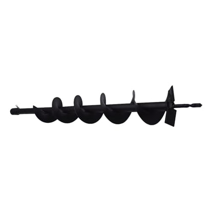 4-in Earth Auger Drill Bit, Garden Plant Flower Auger Rapid Planter Compatible Gas Powered Post Fence Hole Digger with 3/4 Shaft - size: 4 Earth Auger Drill Bit