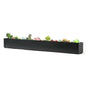 Trough Rectangle Planter 32 in Window Sill Planter Box - color: Black