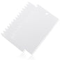 Bonsicoky 2 PCS Plastic Trowel Notched Glue Spreader, 0.4" + 0.2" Tooth - size: 0.4" + 0.2" Tooth