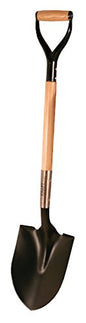 Kraft Tool GG863 Round Point Shovel with D Handle