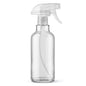 16.9oz Clear Glass Spray Bottles 2 Pack, Adjustable Mist Stream - color: Clear