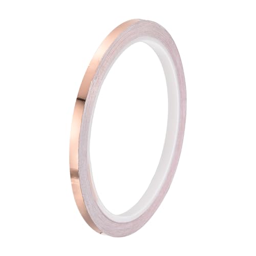 PATIKIL Copper Tape 0.2 Inch x 11 Yards 0.05 Thick Copper Foil Tape Single Sided Conductive Adhesive EMI Shielding for Electronics, Circuits, Grounding - size: 0.2 Inch x 11 Yards x 0.05mm