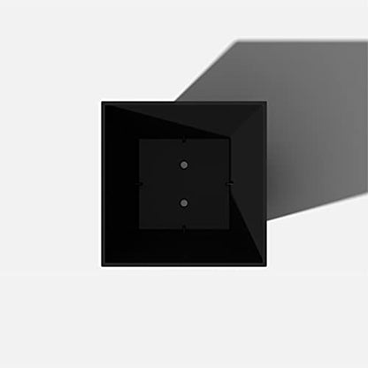Veradek Pure Series Nobleton Planter - Tapered Square Outdoor Planter - color: Black, size: 18 inch