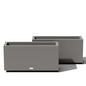 Veradek Block Series Long Box Planter - Rectangular Outdoor Planter - color: Gray, size: Medium - 2 Pack
