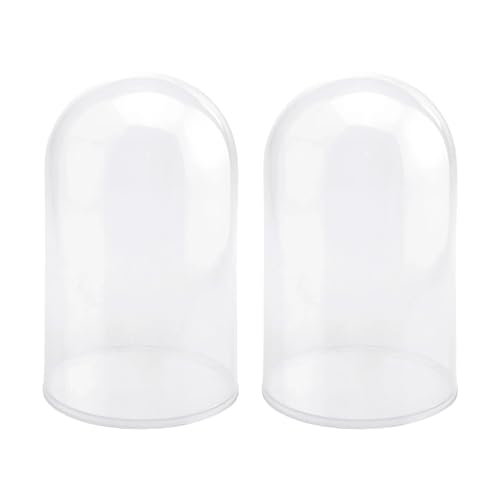 Firefly Imports Plastic Dome Display Case with Clear Base, 7-1/2-inch, Large, 2-Count