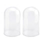 Firefly Imports Plastic Dome Display Case with Clear Base, 7-1/2-inch, Large, 2-Count