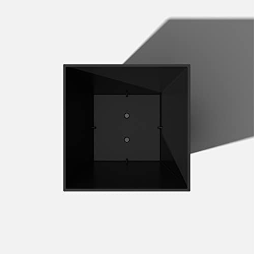 Veradek Pure Series Nobleton Planter - Tapered Square Outdoor Planter - color: Black, size: 22 inch