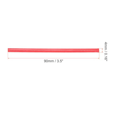 HARFINGTON 1000pcs Bag Twist Ties 3.5" Reusable Kraft Paper Twist Ties Wire Cable Ties for Party Bread Candy Cake, Red - color: Red, size: 3.5"