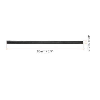 HARFINGTON 1000pcs Bag Twist Ties 3.5" Reusable Kraft Paper Twist Ties Wire Cable Ties for Party Bread Candy Cake, Black - color: Black, size: 3.5"