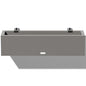 Veradek Block Series Railing Planter - Outdoor Window Box with Bracket - color: Gray
