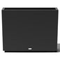 Veradek Block Series Span Planter - Tall Rectangular Outdoor Planter - color: Black, size: Medium