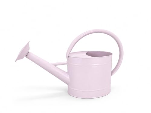 1.3 Gallon Matte Pink Metal Watering Can, Removable Spout - color: Velvet Pink, size: 1.3 Gallon