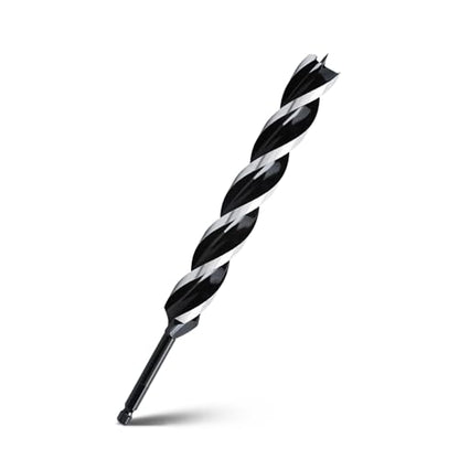 1-1/8" x 12" Auger Drill Bit for Wood,Hex Shank Tri Flute Drill Bit - size: 1-1/8"x12"