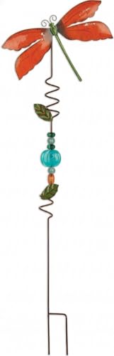 Sunset Vista Designs Garden Party Plant Pick Spiral Mini Stake, 26.4" Tall, Blue Flower - color: Blue Flower