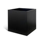 Galvanized Steel Planter Box 28 in Black Square Planters - color: Black, size: 28" L x 28" W x 28" H