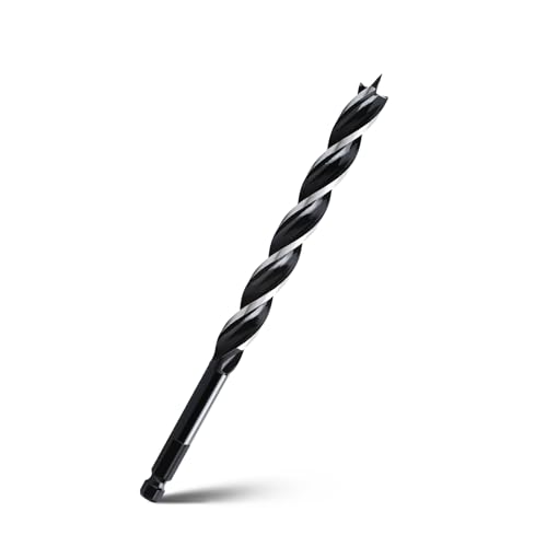 5/8" x 10" Auger Drill Bit for Wood,Hex Shank Tri Flute Drill Bit - size: 5/8"x10"