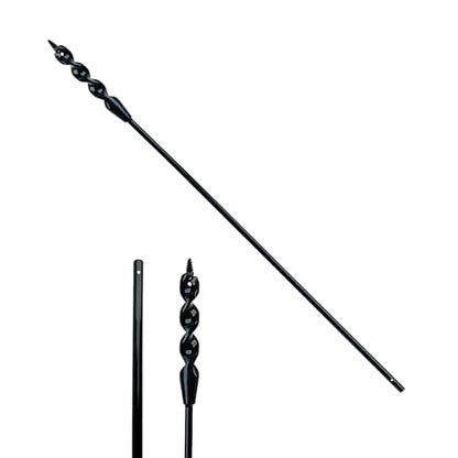 DECKRKAT 36" Flexible Installer Drill Bit - 1/2" Auger with Fish Eye Hole & Anti-Slip 3-Flat Shank for Wire Pulling Through Walls, Ceilings, Sidewalks. - size: 36X1/2"