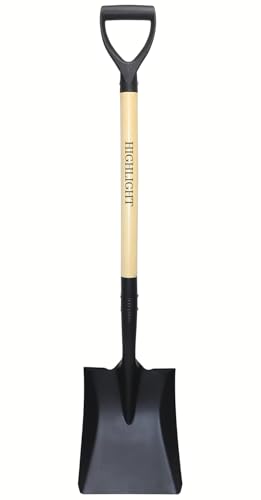 Flat Square Shovel 41 Inch Heavy Duty D Handle Steel Digging Garden Shovel