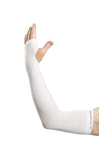Prevent Products, Inc Elderly Skin Protector, Thin Skin & Tear Protective Arm Sleeve - Made in USA (One Pair) - color: White, size: Large (1 Pair)