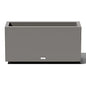 Veradek Block Series Long Box Planter - Rectangular Outdoor Planter - color: Gray, size: Medium