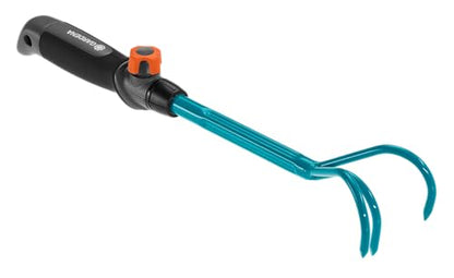 Gardena combisystem Hand Grubber: Three-tined Garden Claw for loosening and aerating Soil, 7 cm Working Width, Ergonomic Handle, Corrosion Protection (8921-20) - style: Hand Grubber