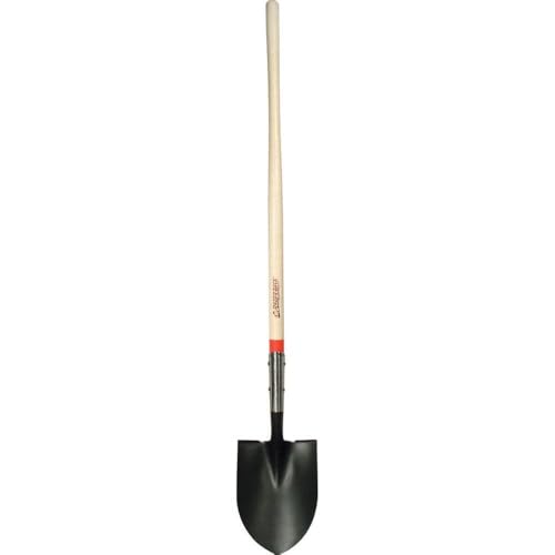 Razorback Round Point Shovel, Closed Back, with Fiberglass Handle