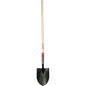 Razorback Round Point Shovel, Closed Back, with Fiberglass Handle