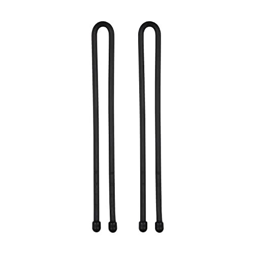 Nite IZE GT12-01-2R3 Original Gear, Reusable Rubber, 12 Inch, Black, 2-Pack, Made in The USA Twist Tie, 2 Count (Pack of 1)