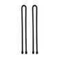 Nite IZE GT12-01-2R3 Original Gear, Reusable Rubber, 12 Inch, Black, 2-Pack, Made in The USA Twist Tie, 2 Count (Pack of 1)
